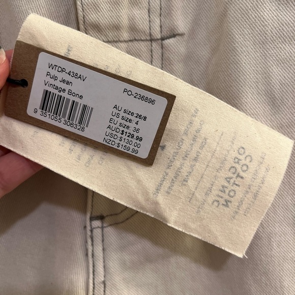 NWT Thrills Pulp Jean Vintage Bone US 4 - Picture 5 of 5